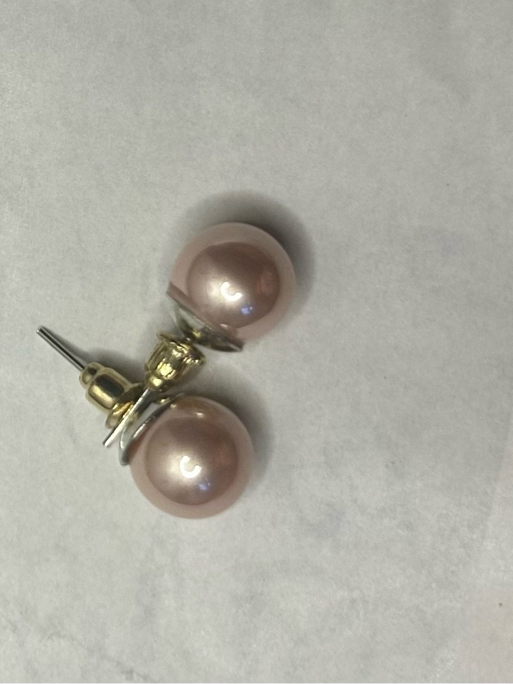 Classic Pink Pearl Stud Earrings - Elegant Women’s Jewelry